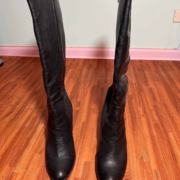 Sofft 'Savona' Tall Side Zip Fashion Boots Dark Brown Leather US 9 - Picture 3 of 5